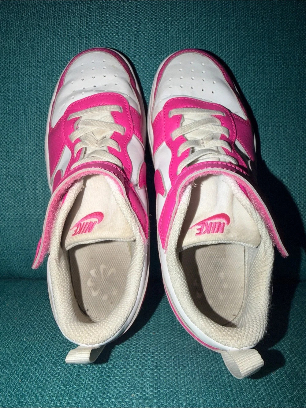 Nike Court Borough Low Recraft Pink White 1Y EUC